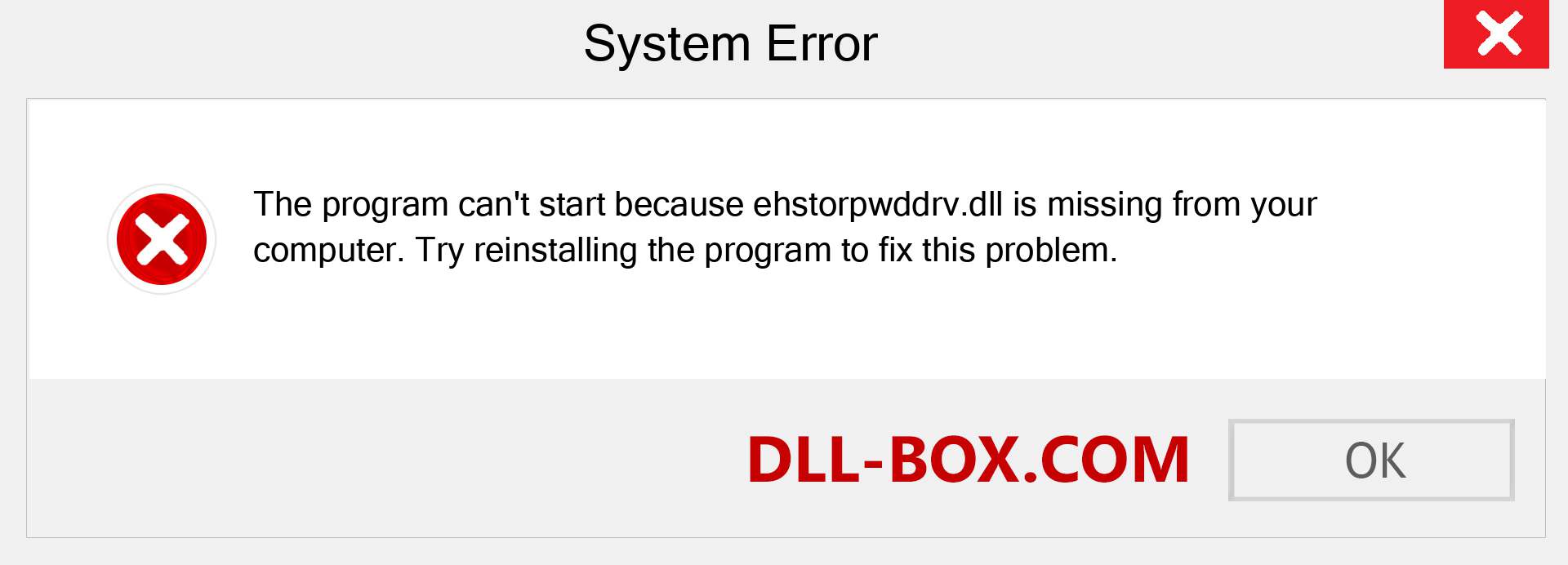  ehstorpwddrv.dll file is missing?. Download for Windows 7, 8, 10 - Fix  ehstorpwddrv dll Missing Error on Windows, photos, images